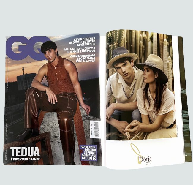 mauro lorenzo Fashion photographer gq gqitalia magazine issue pubblicazione print issue fotografiadimoda fotografo di moda adv italiano campagna pubblicitaria hat cappelli cover
