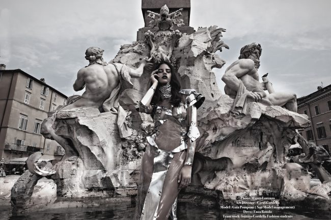 Mauro Lorenzo Fashion Photographer Fashion Editorial Haute Couture Goutte D'Art Rome Management Inspiration Deconstruction Magazine 